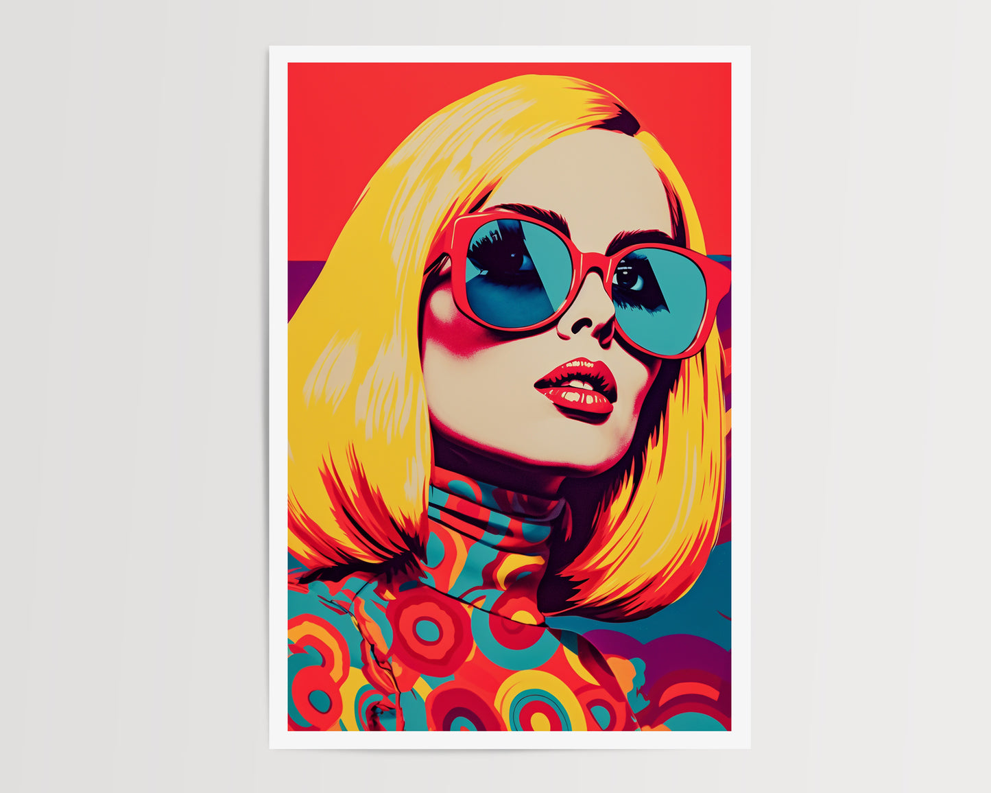 PIN UP GIRL ART PRINT