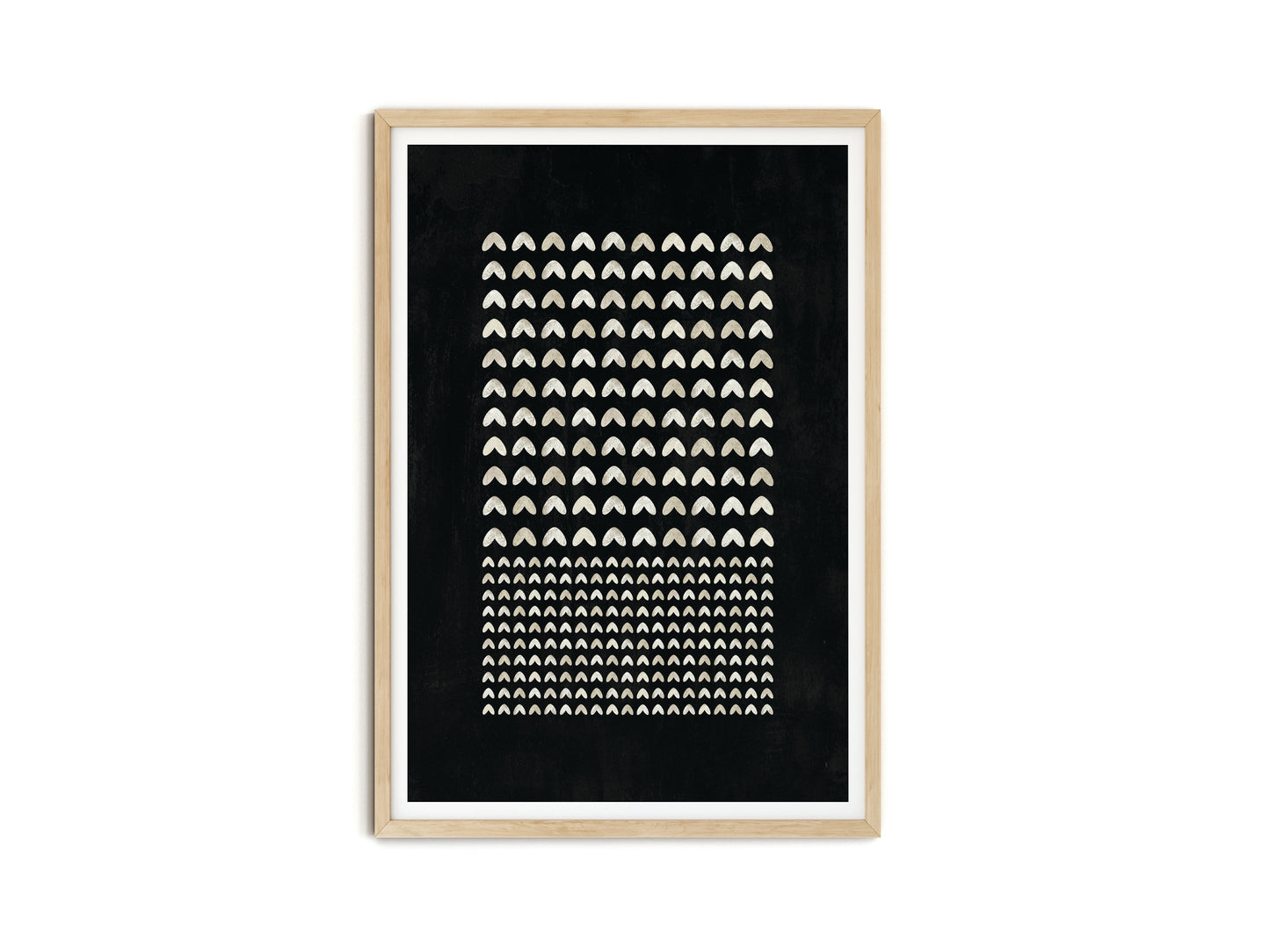 SET OF FOUR - GEOMETRIC BLACK ART PRINT