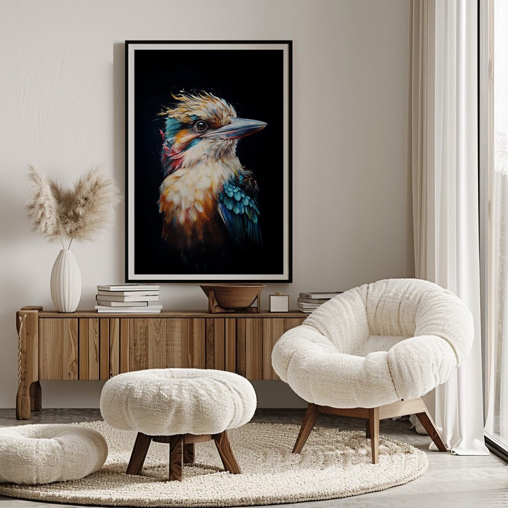 KOOKABURRA IN WATERCOLOUR I ART PRINT
