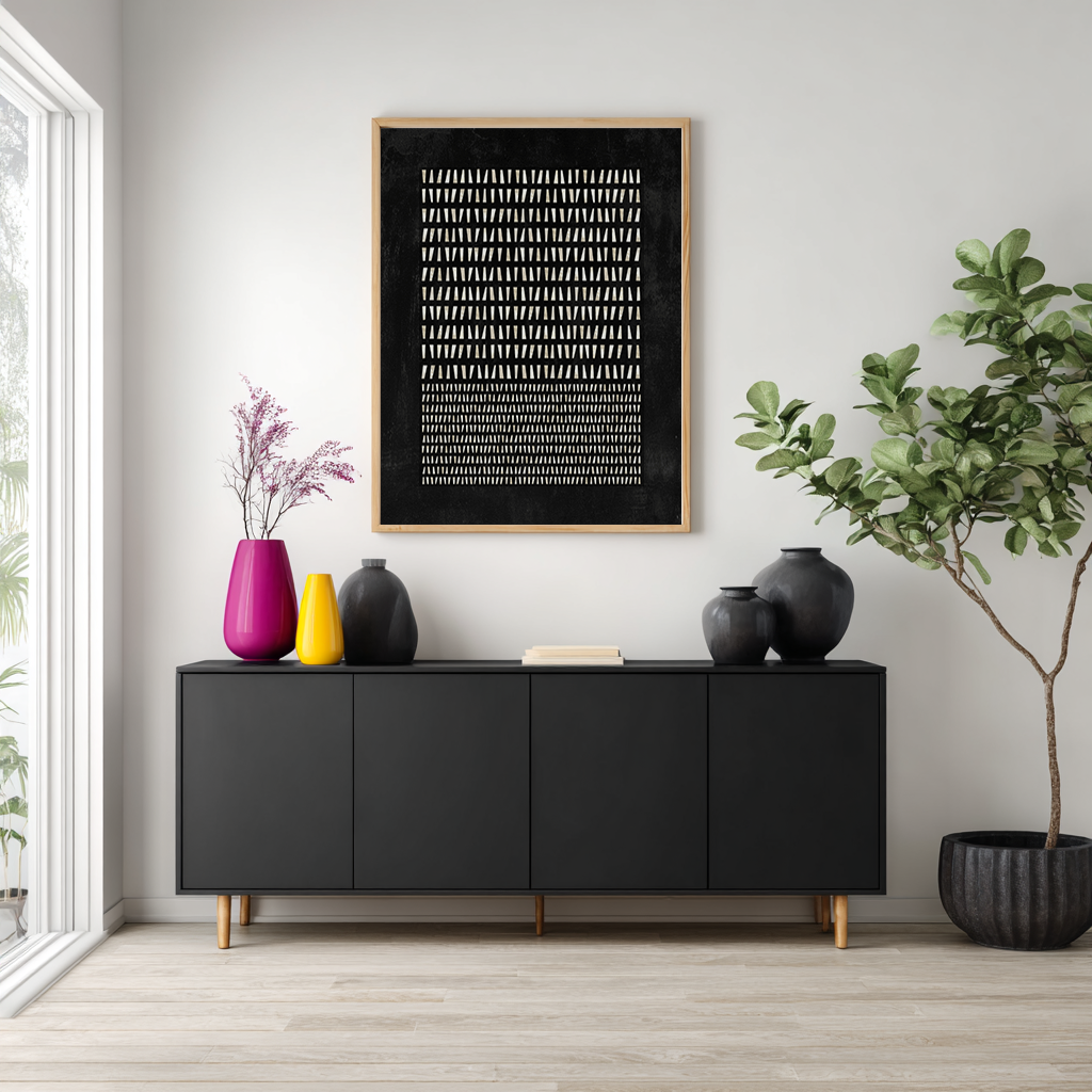 LINEAR BLACK CANVAS