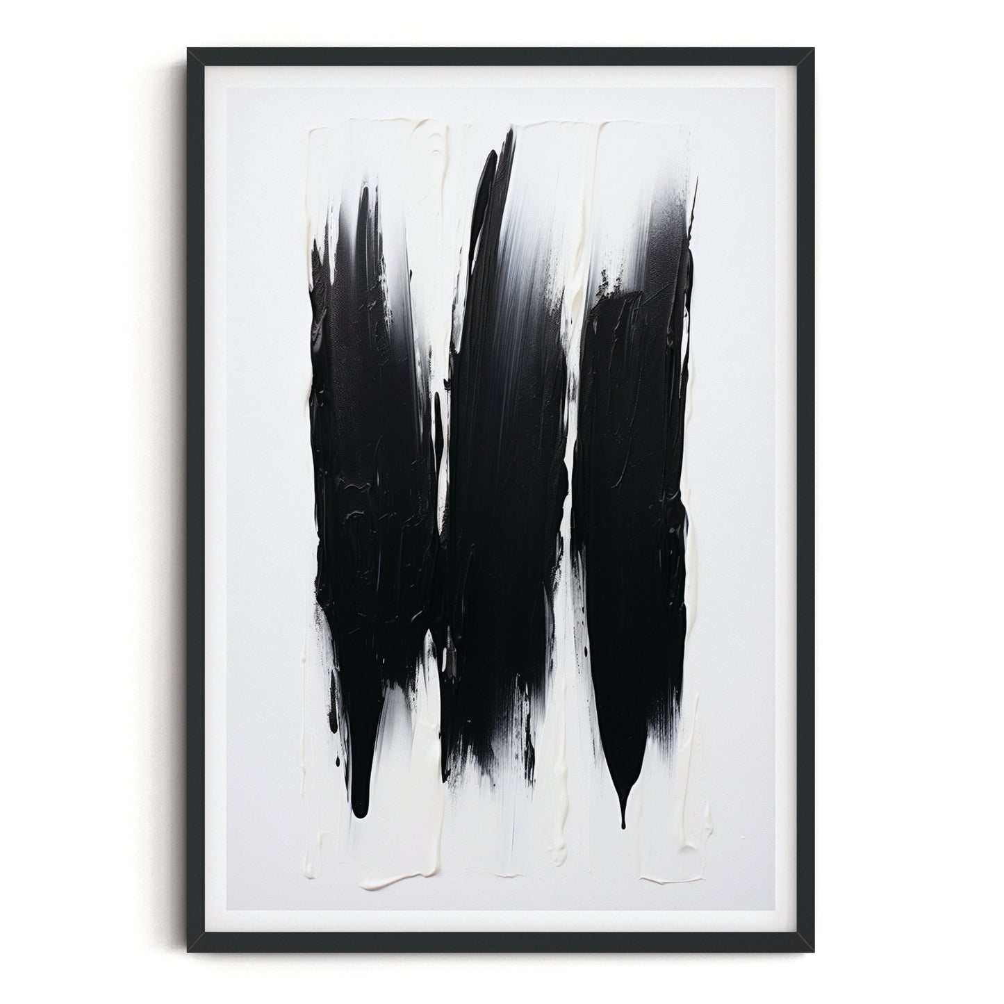 SET OF THREE - MONOCHROME ART PRINTS