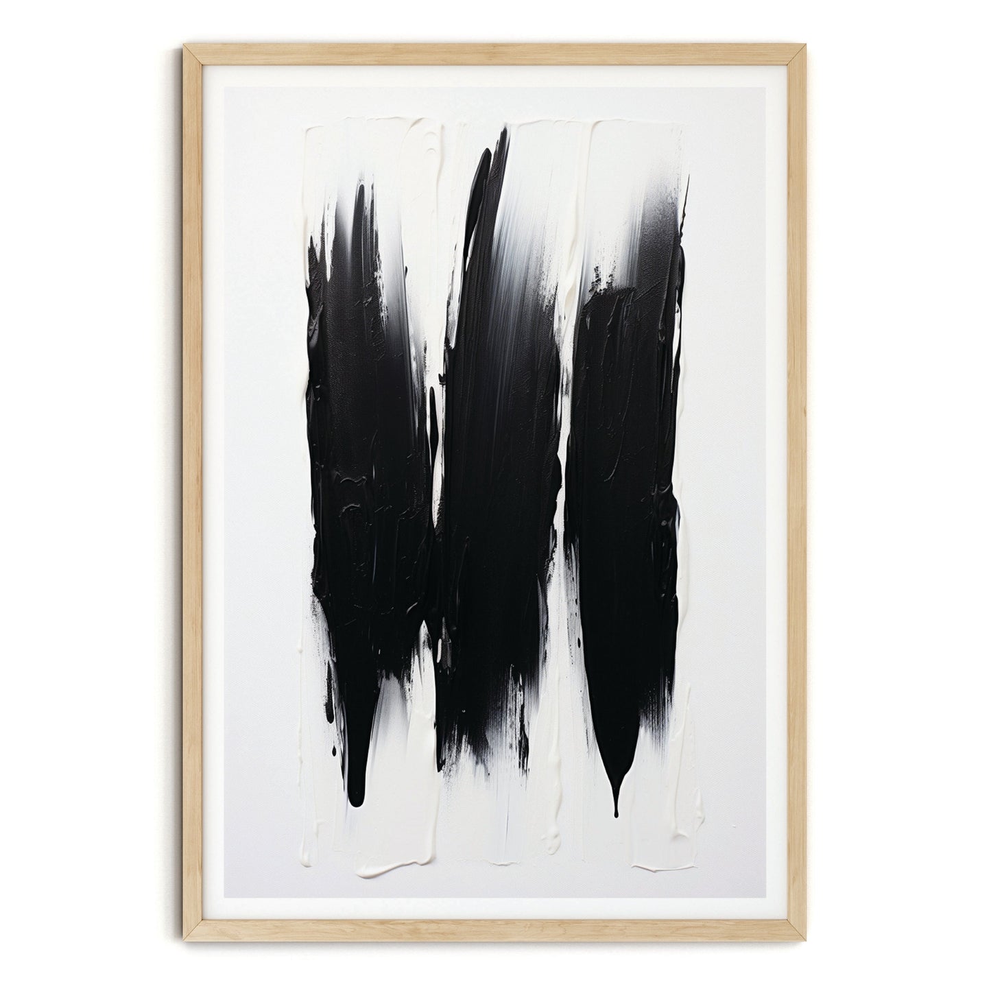 SET OF THREE - MONOCHROME ART PRINTS