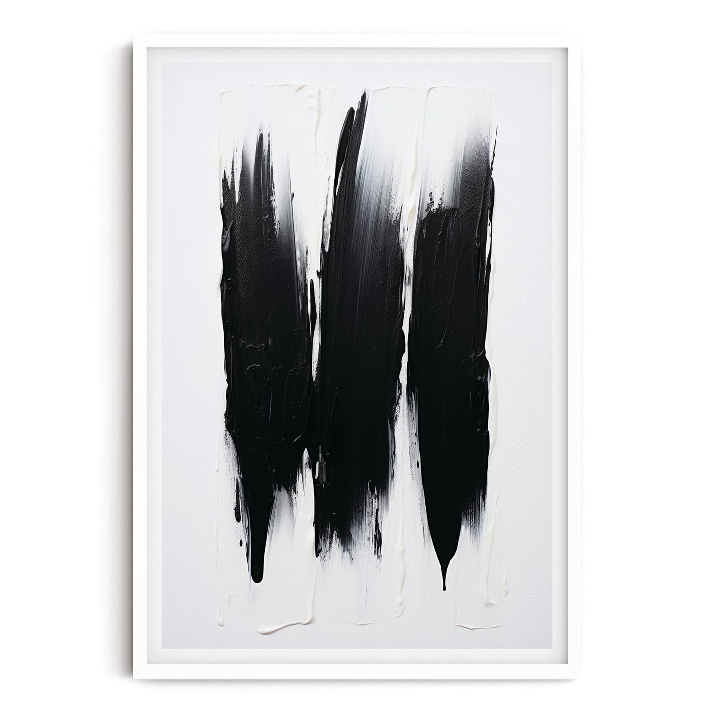 SET OF THREE - MONOCHROME ART PRINTS