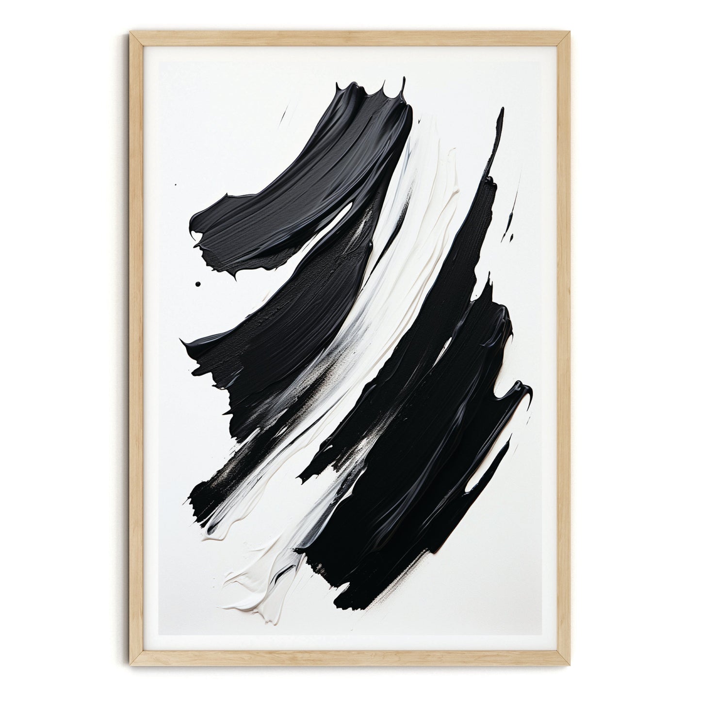 SET OF THREE - MONOCHROME ART PRINTS