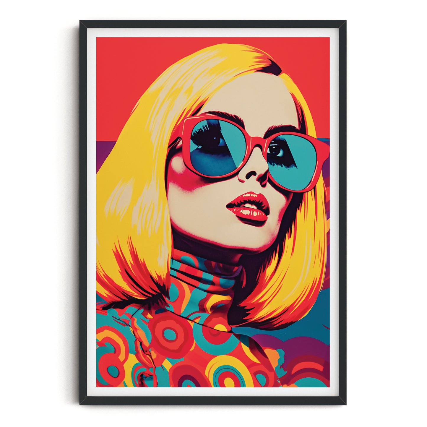 PIN UP GIRL ART PRINT