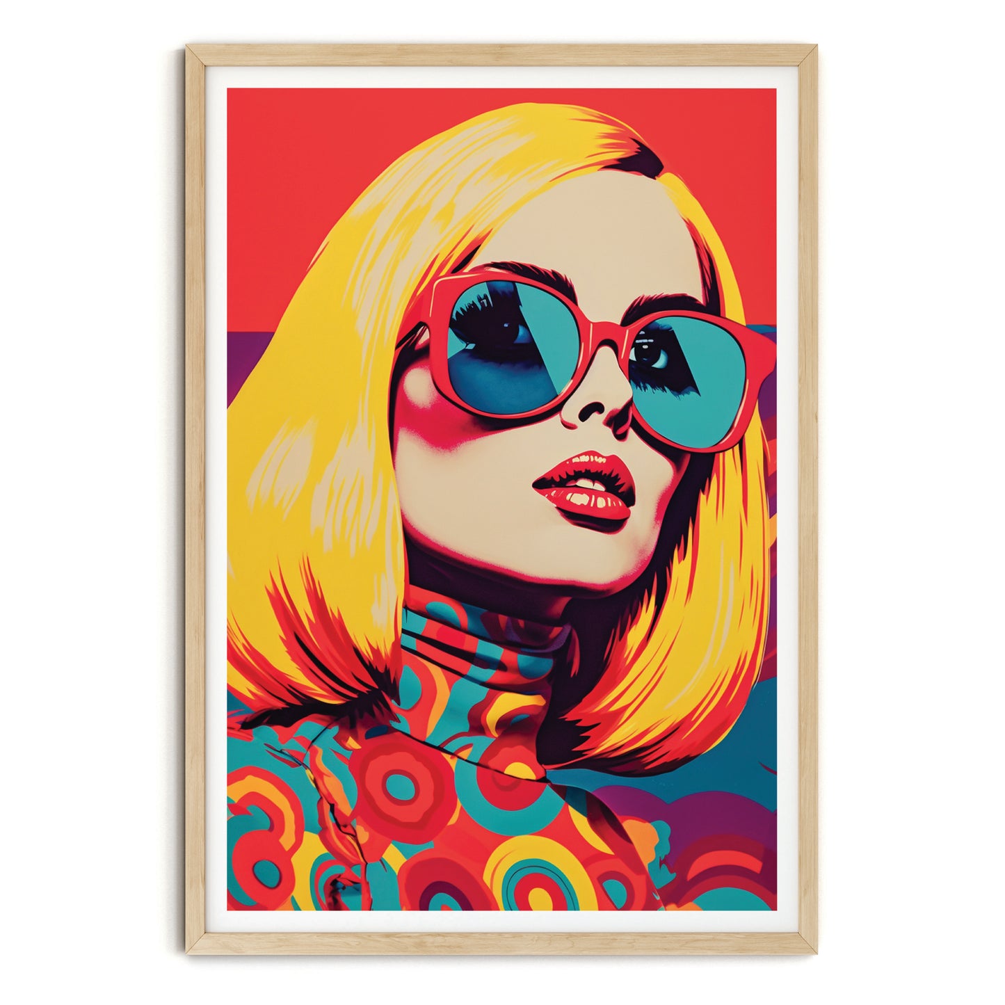 PIN UP GIRL ART PRINT