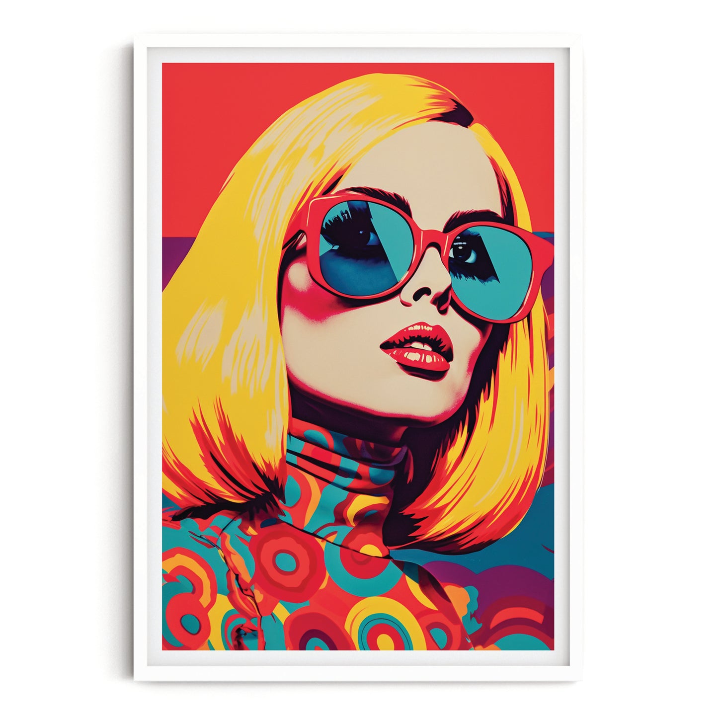 PIN UP GIRL ART PRINT