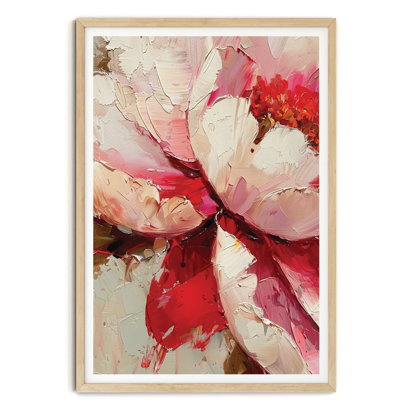 SET OF TWO - PINK PEONY ART PRINTS