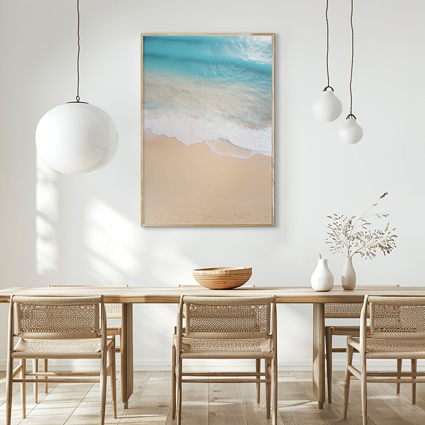 SET OF TWO - SEA FOAM CANVAS