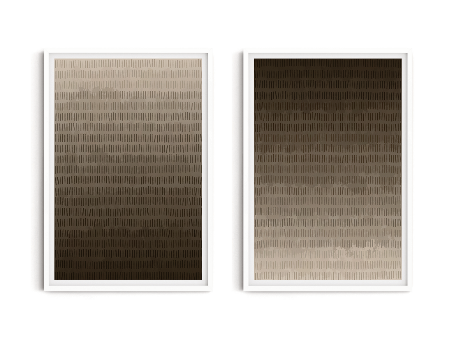 SET OF TWO - CHOCOLATE ART PRINT