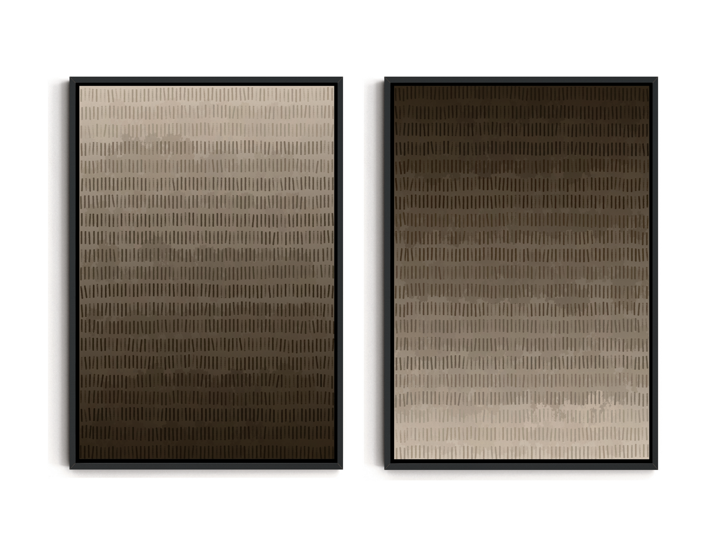 SET OF TWO - CHOCOLATE CANVAS