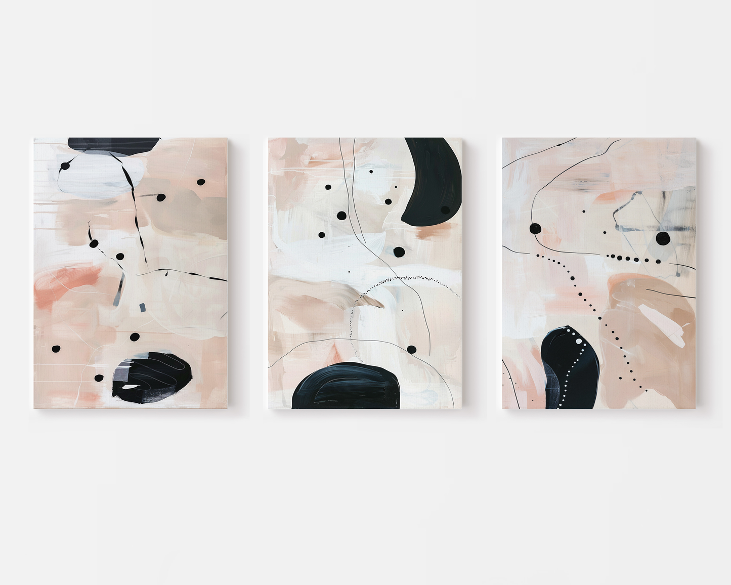 SET OF THREE - ANYA CANVAS
