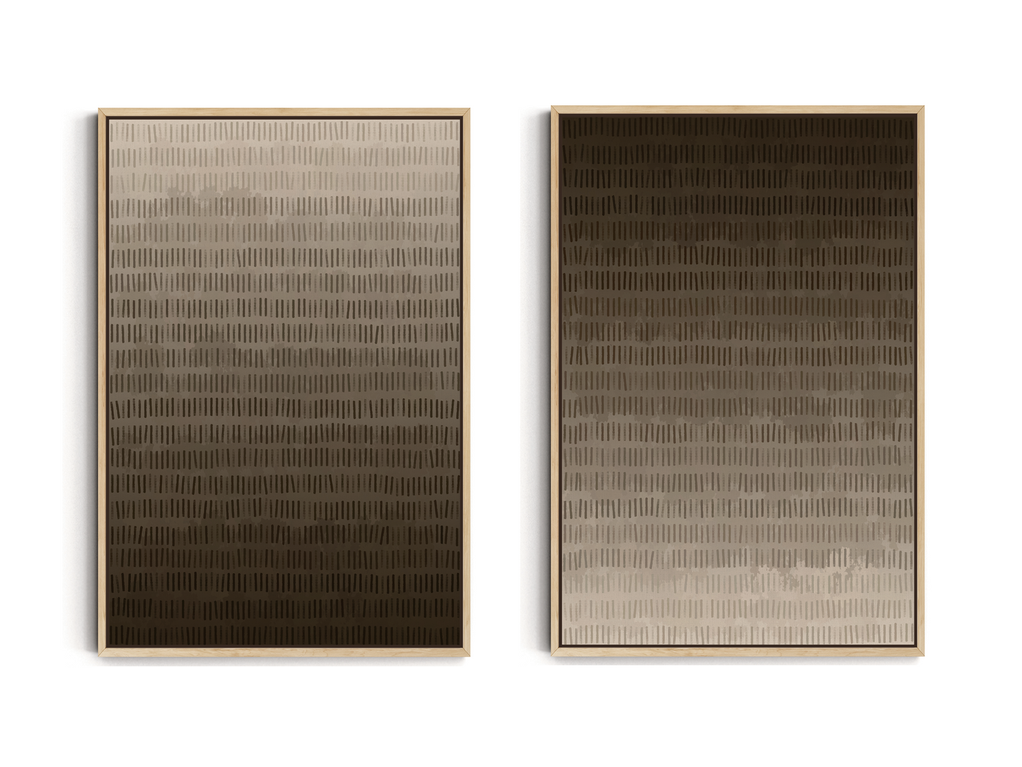 SET OF TWO - CHOCOLATE CANVAS