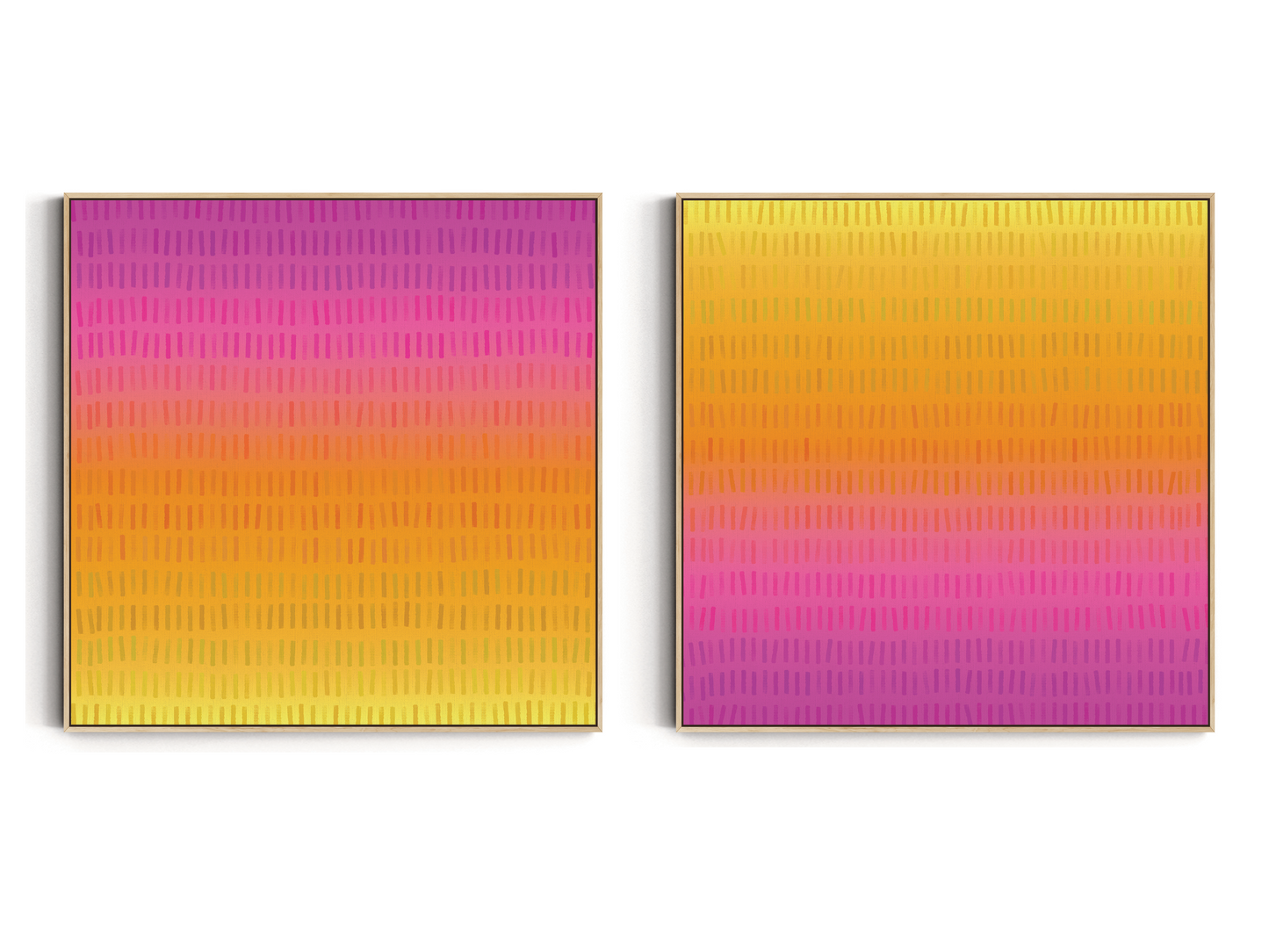 SET OF TWO - ZEST SQUARE CANVAS