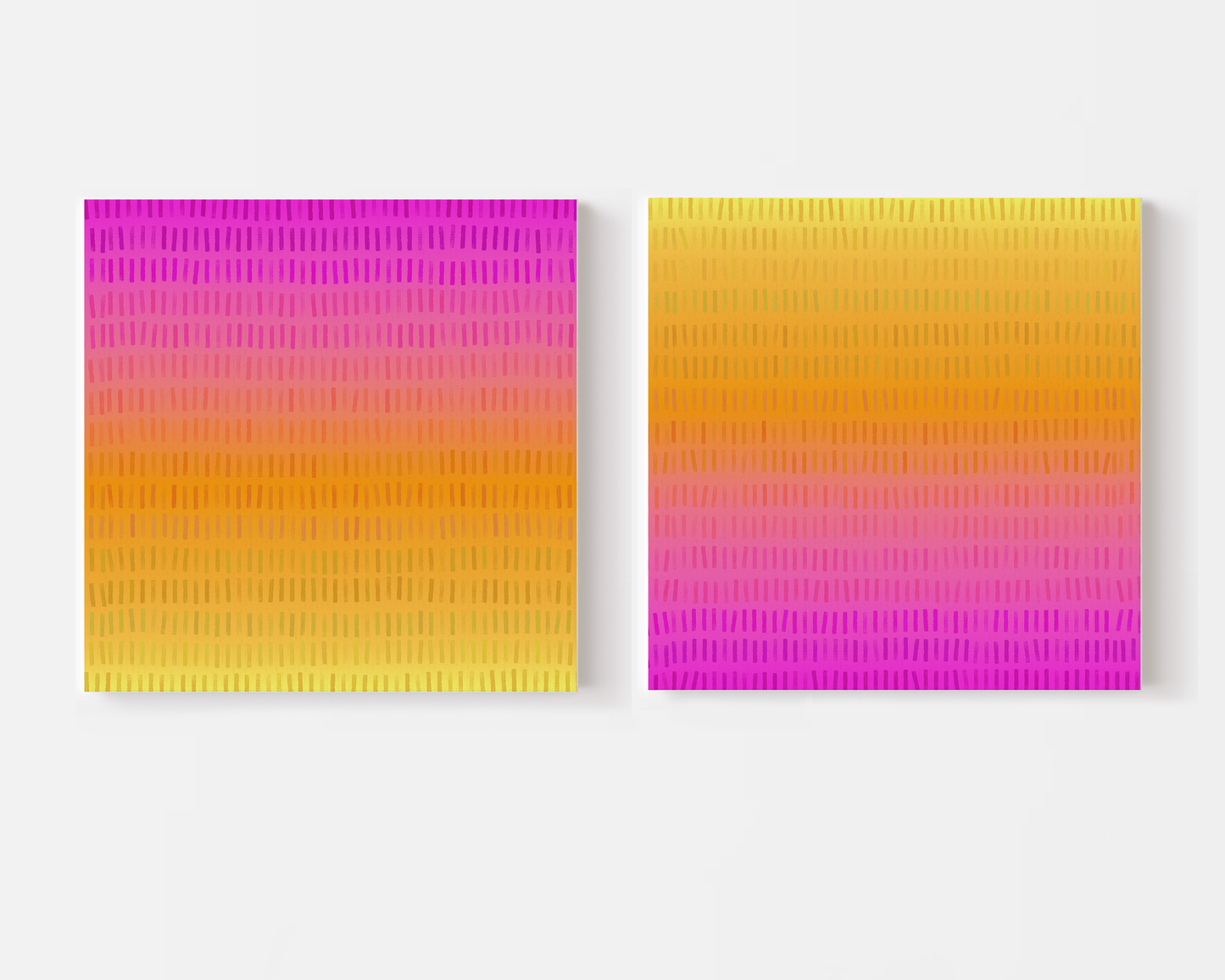 SET OF TWO - ZEST SQUARE CANVAS