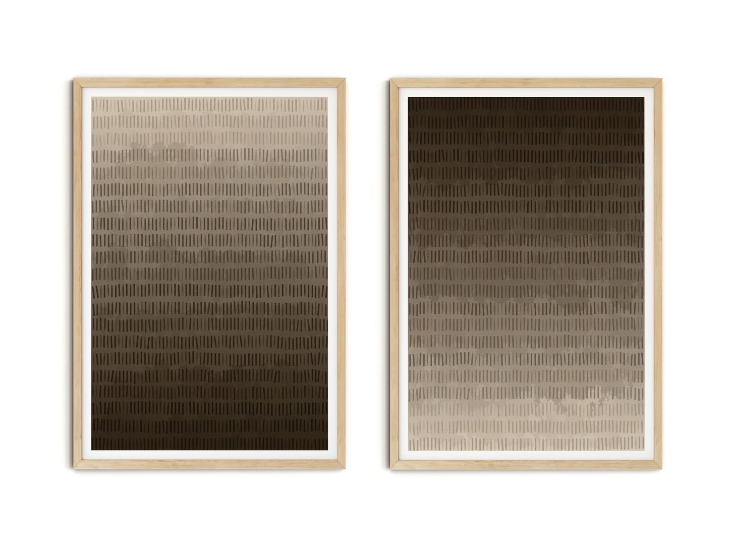 SET OF TWO - CHOCOLATE ART PRINT