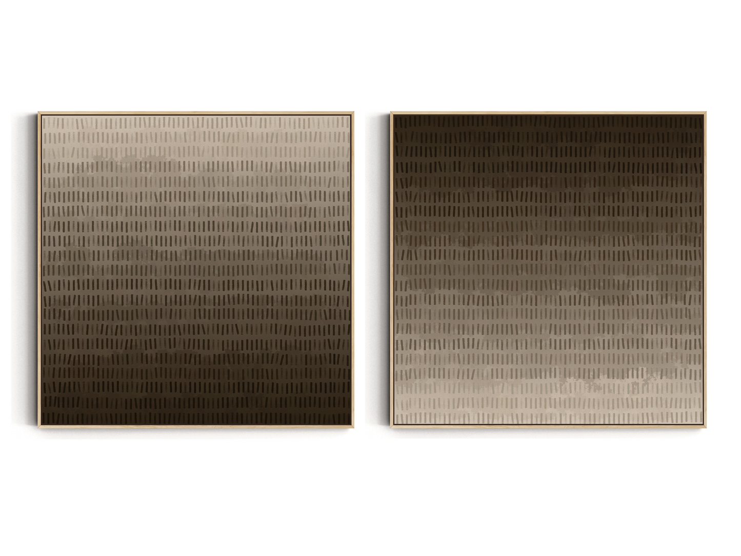 SET OF TWO - CHOCOLATE SQUARE CANVAS