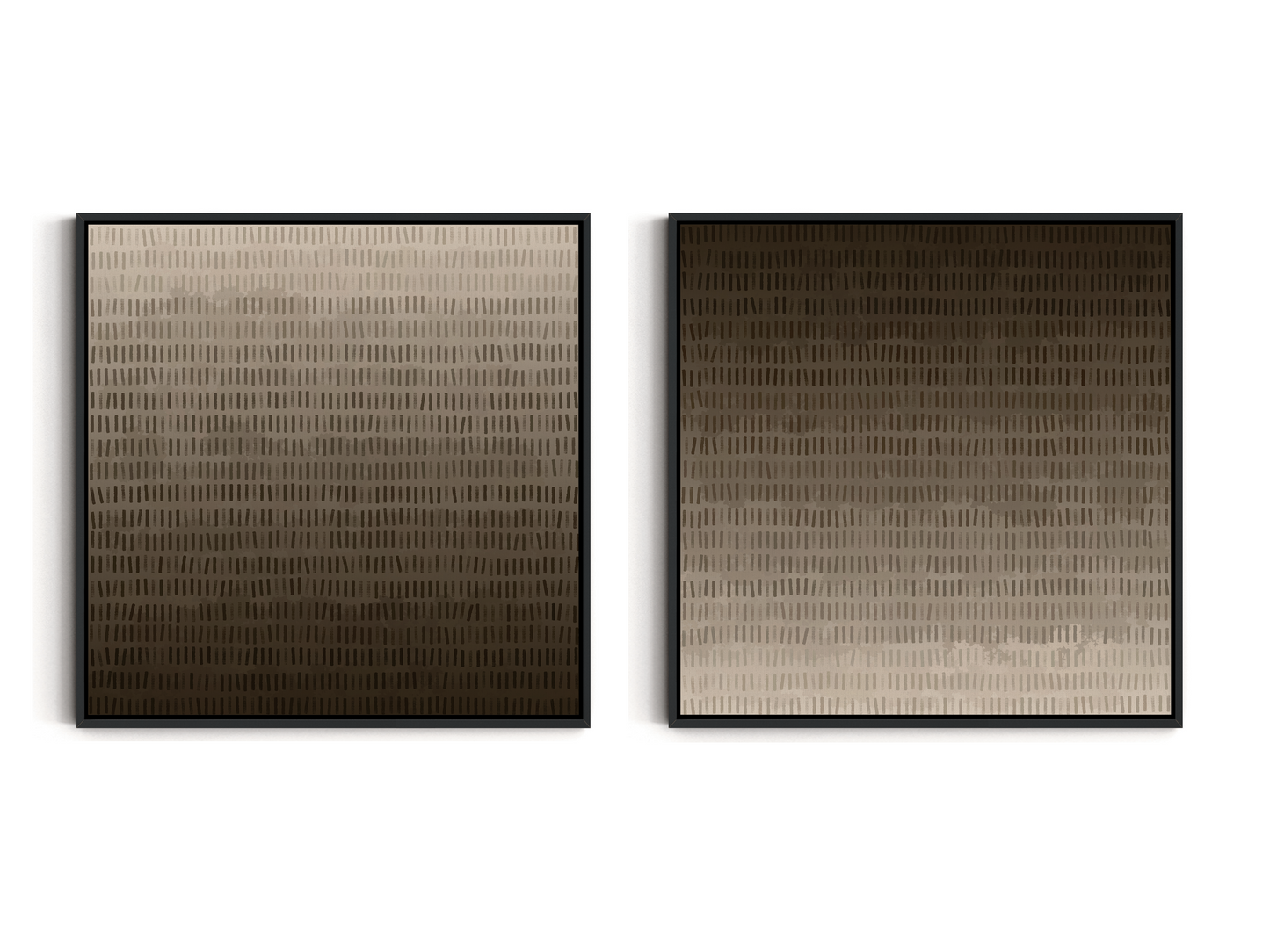 SET OF TWO - CHOCOLATE SQUARE CANVAS