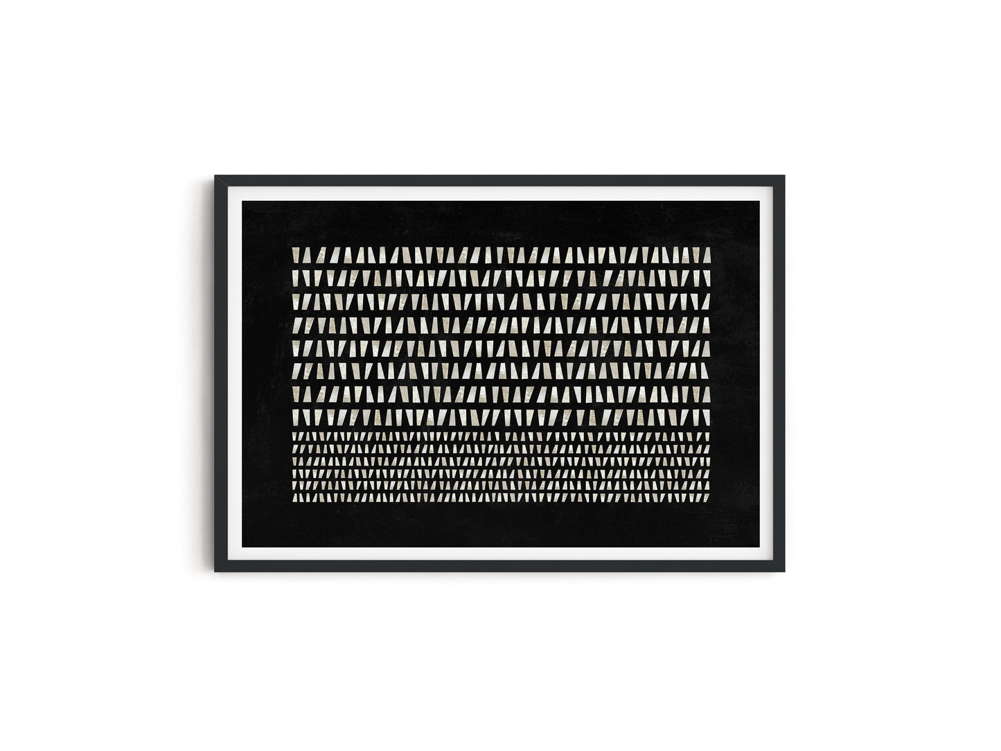 LINEAR BLACK HORIZONTAL ART PRINT