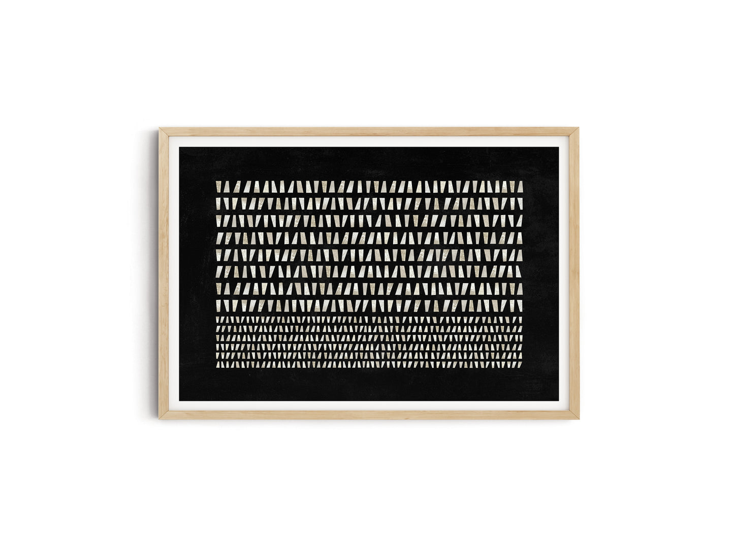 LINEAR BLACK HORIZONTAL ART PRINT