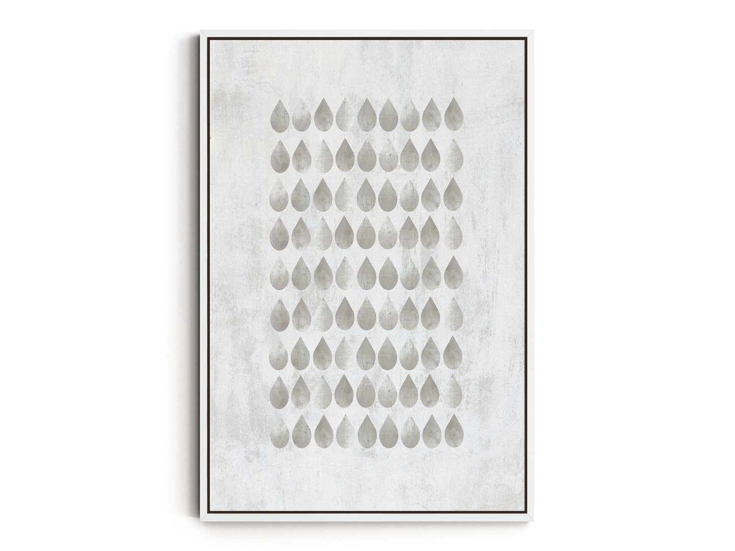 SET OF THREE - GEOMETRIC GREY CANVAS