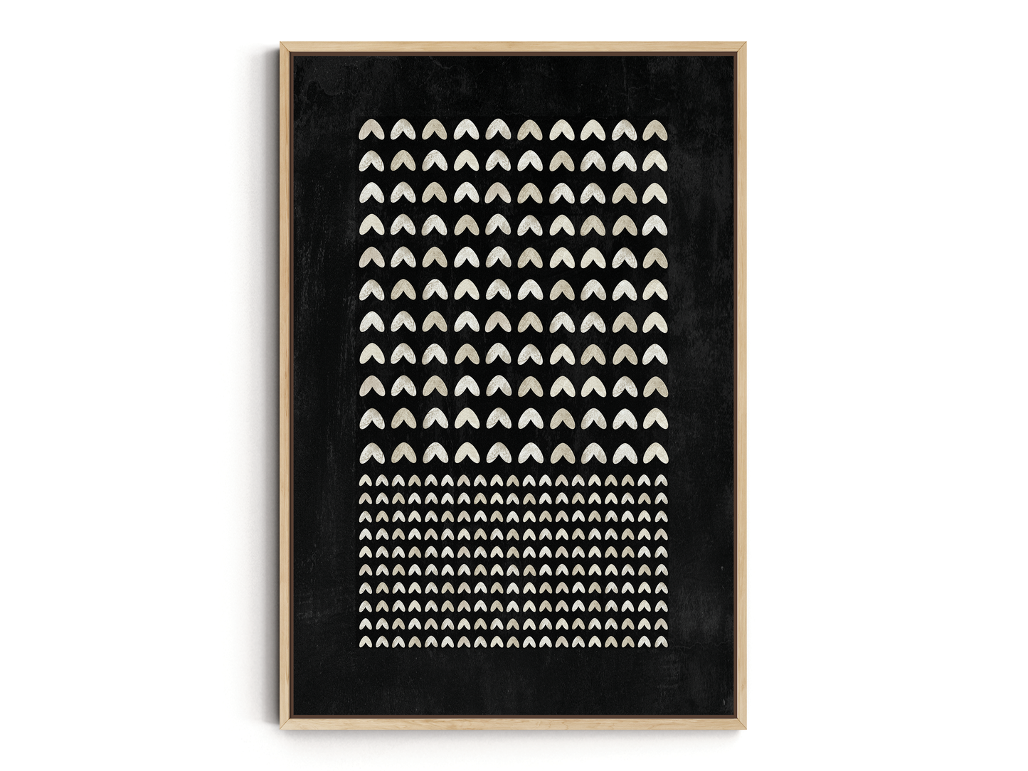 SET OF FOUR - GEOMETRIC BLACK CANVAS