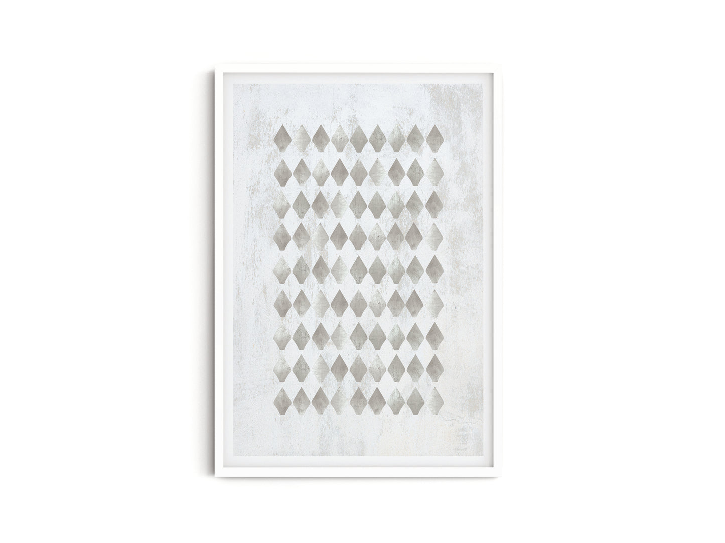 SET OF THREE - GEOMETRIC GREY ART PRINT