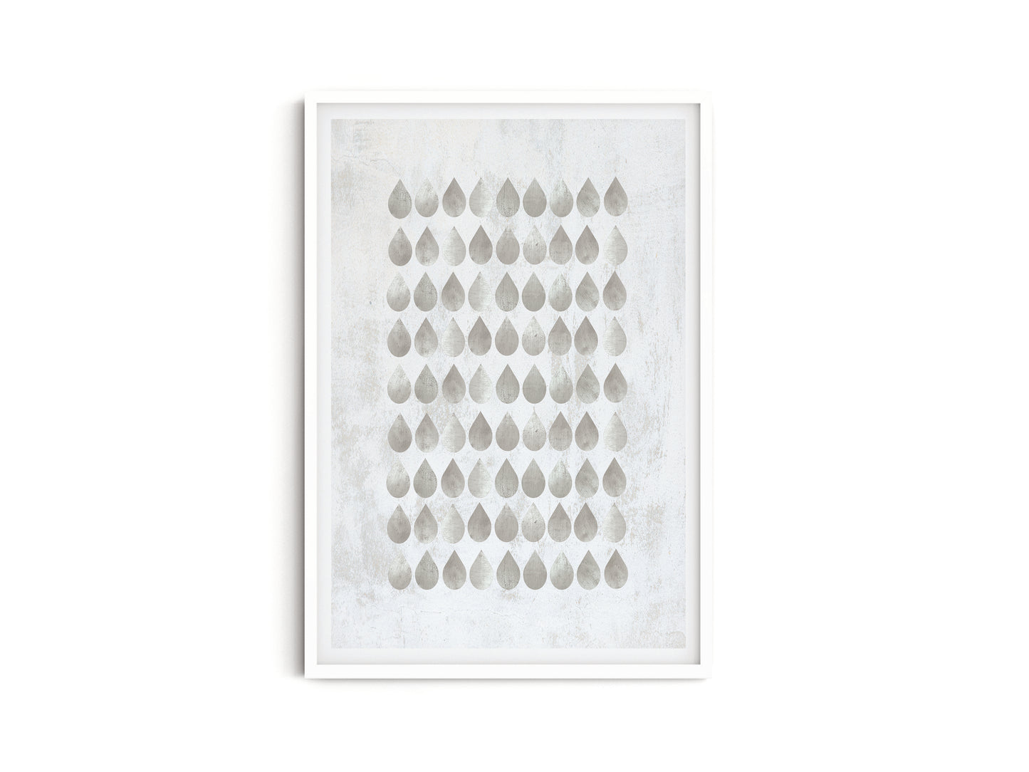 SET OF THREE - GEOMETRIC GREY ART PRINT