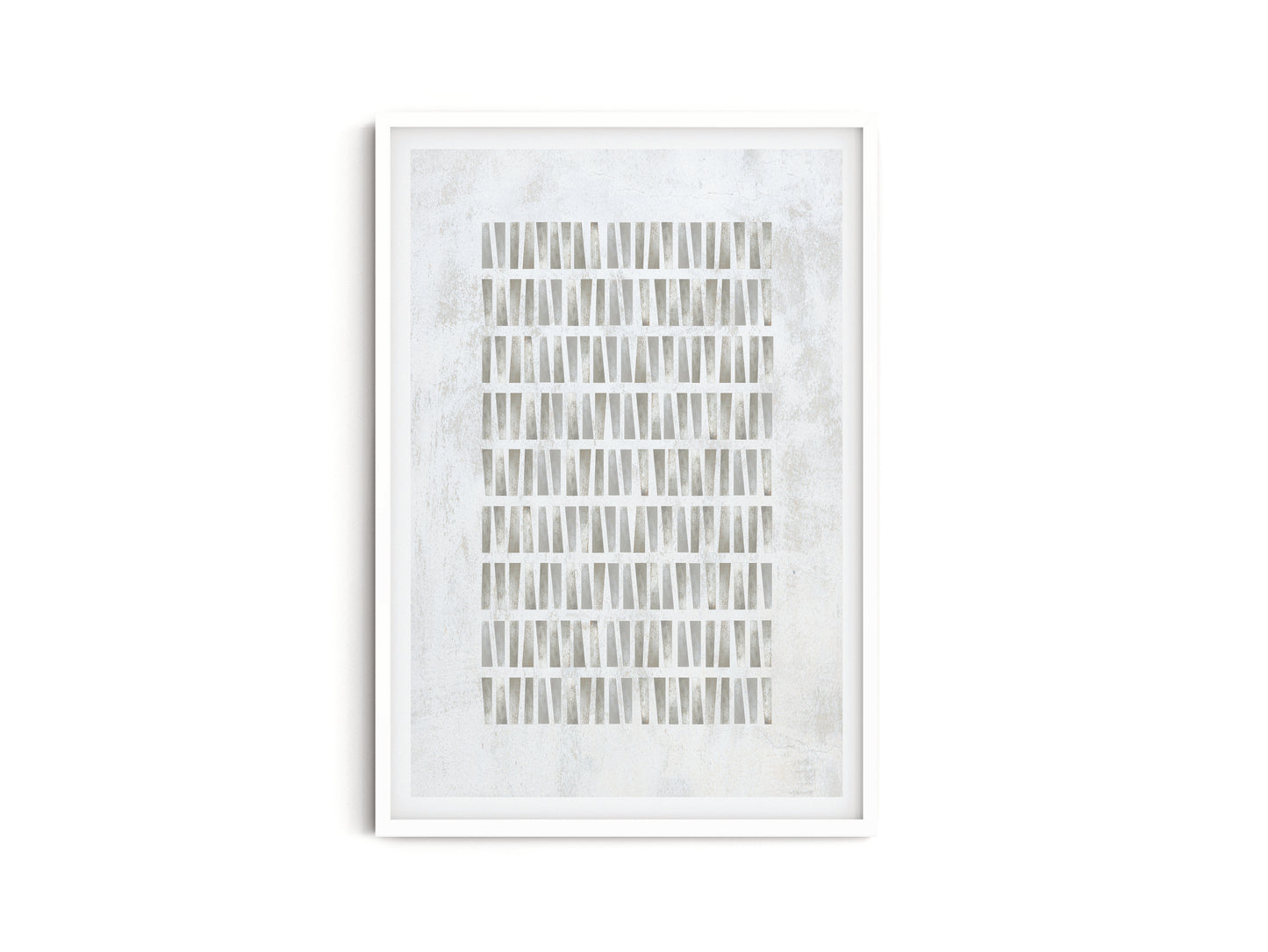 SET OF THREE - GEOMETRIC GREY ART PRINT