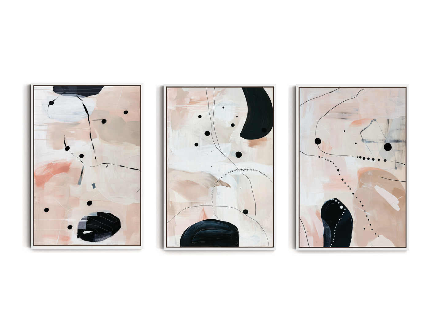 SET OF THREE - ANYA CANVAS