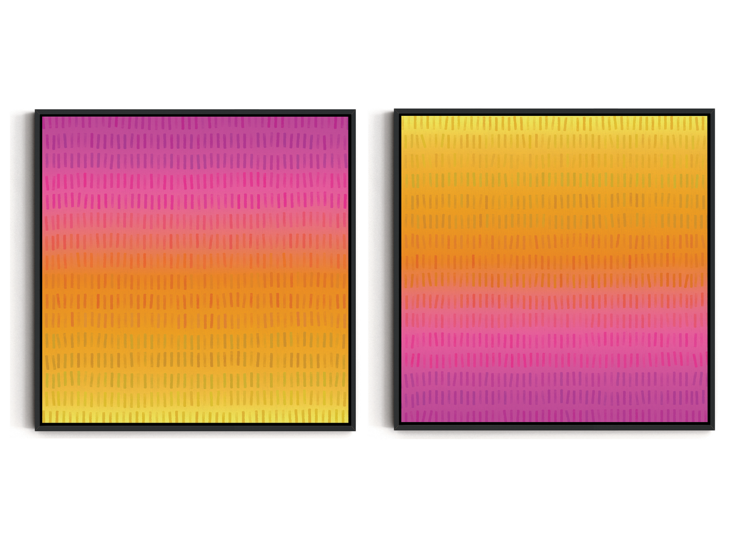 SET OF TWO - ZEST SQUARE CANVAS