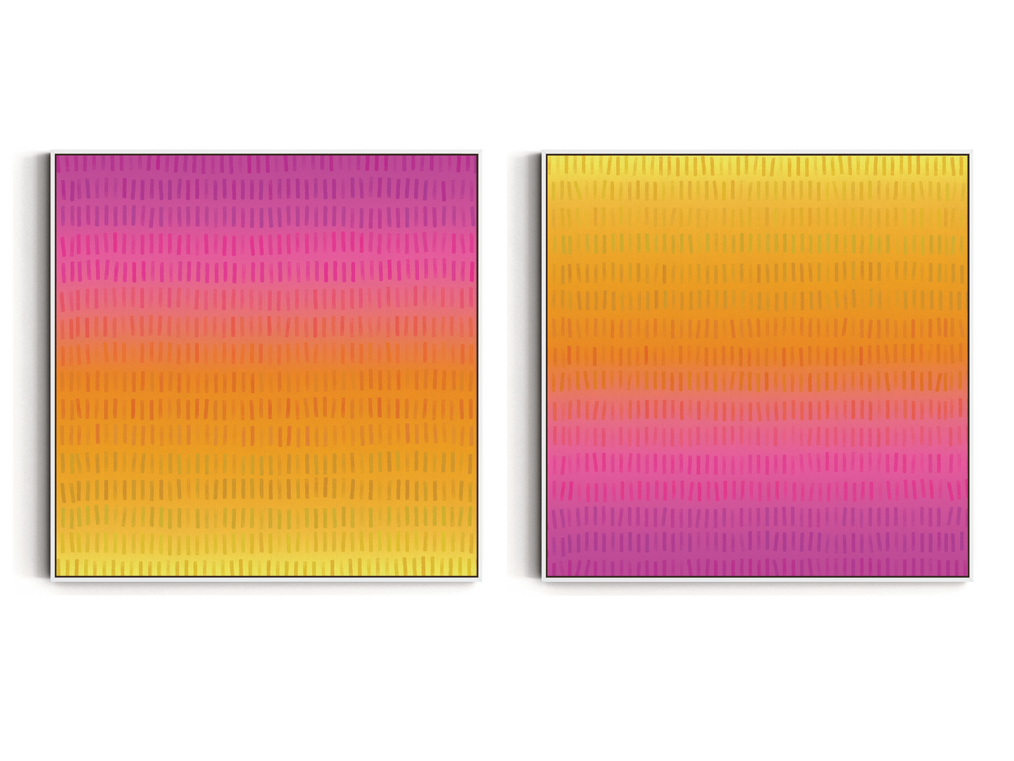 SET OF TWO - ZEST SQUARE CANVAS