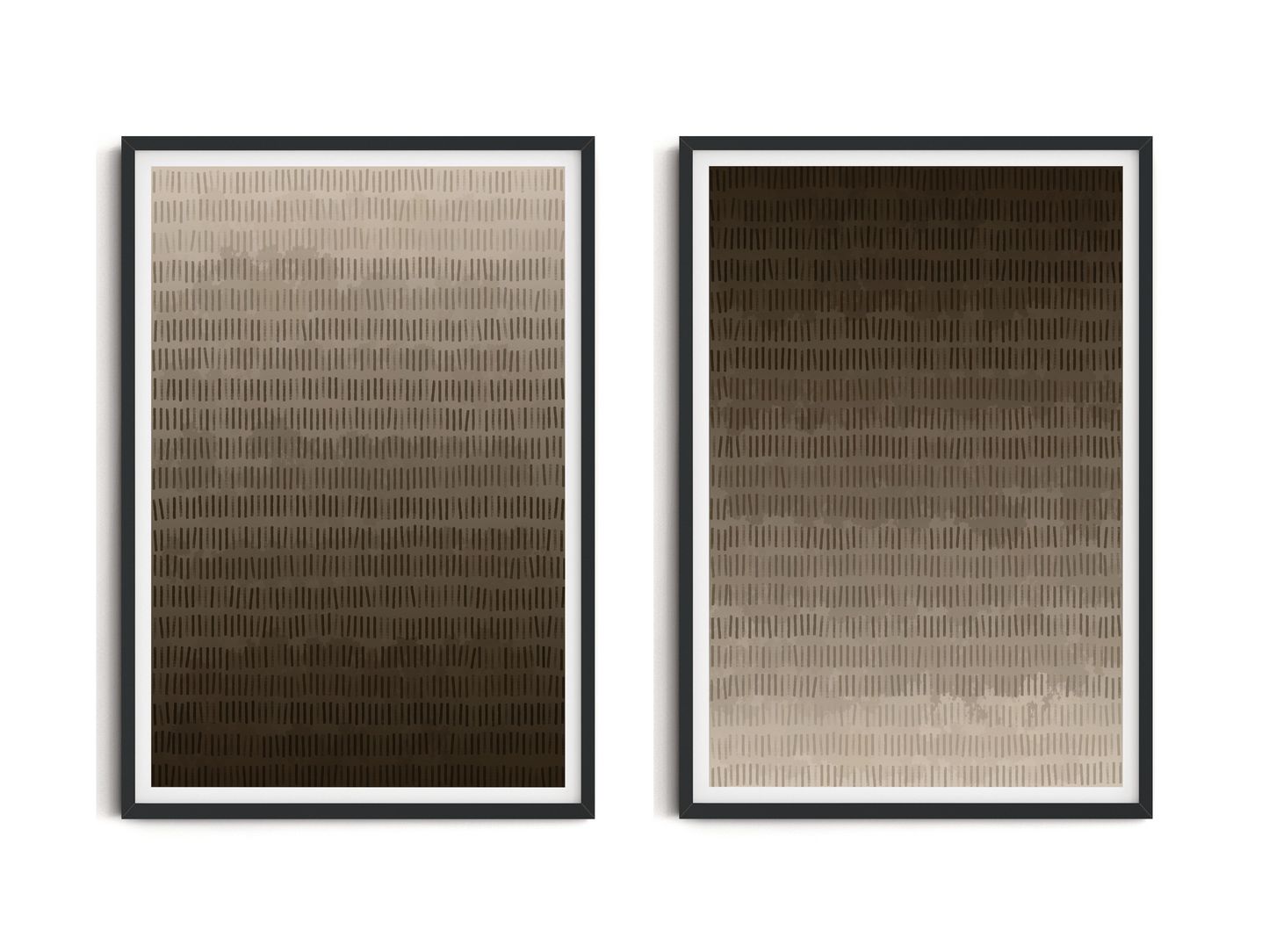 SET OF TWO - CHOCOLATE ART PRINT