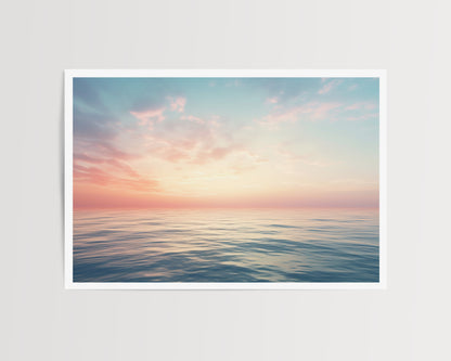 PINK SUNSET ART PRINT
