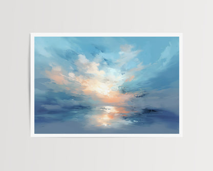 SUNSET REFLECTION ART PRINT