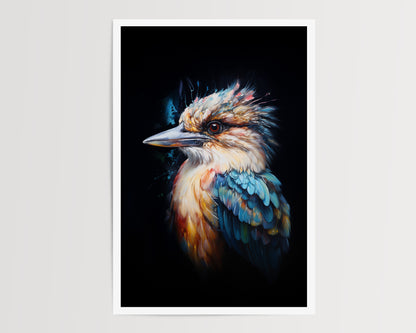 KOOKABURRA IN WATERCOLOUR I I ART PRINT
