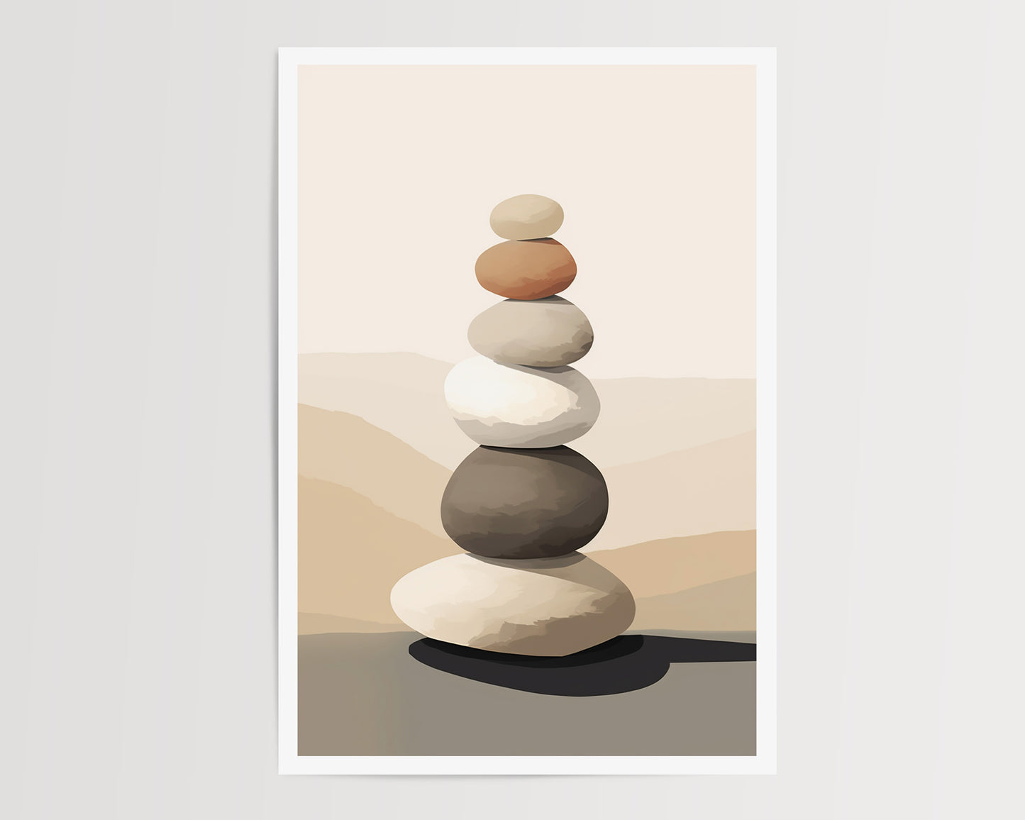 PEBBLE MOUNTAIN ART PRINT