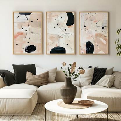 SET OF THREE - ANYA CANVAS