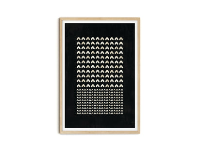 SET OF FOUR - GEOMETRIC BLACK ART PRINT