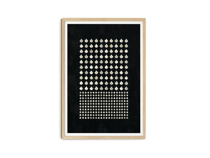 SET OF FOUR - GEOMETRIC BLACK ART PRINT