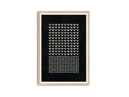 SET OF FOUR - GEOMETRIC BLACK ART PRINT