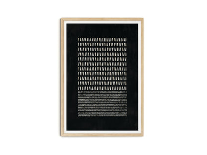 SET OF FOUR - GEOMETRIC BLACK ART PRINT
