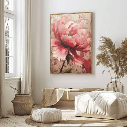 BLUSHING PEONY CANVAS