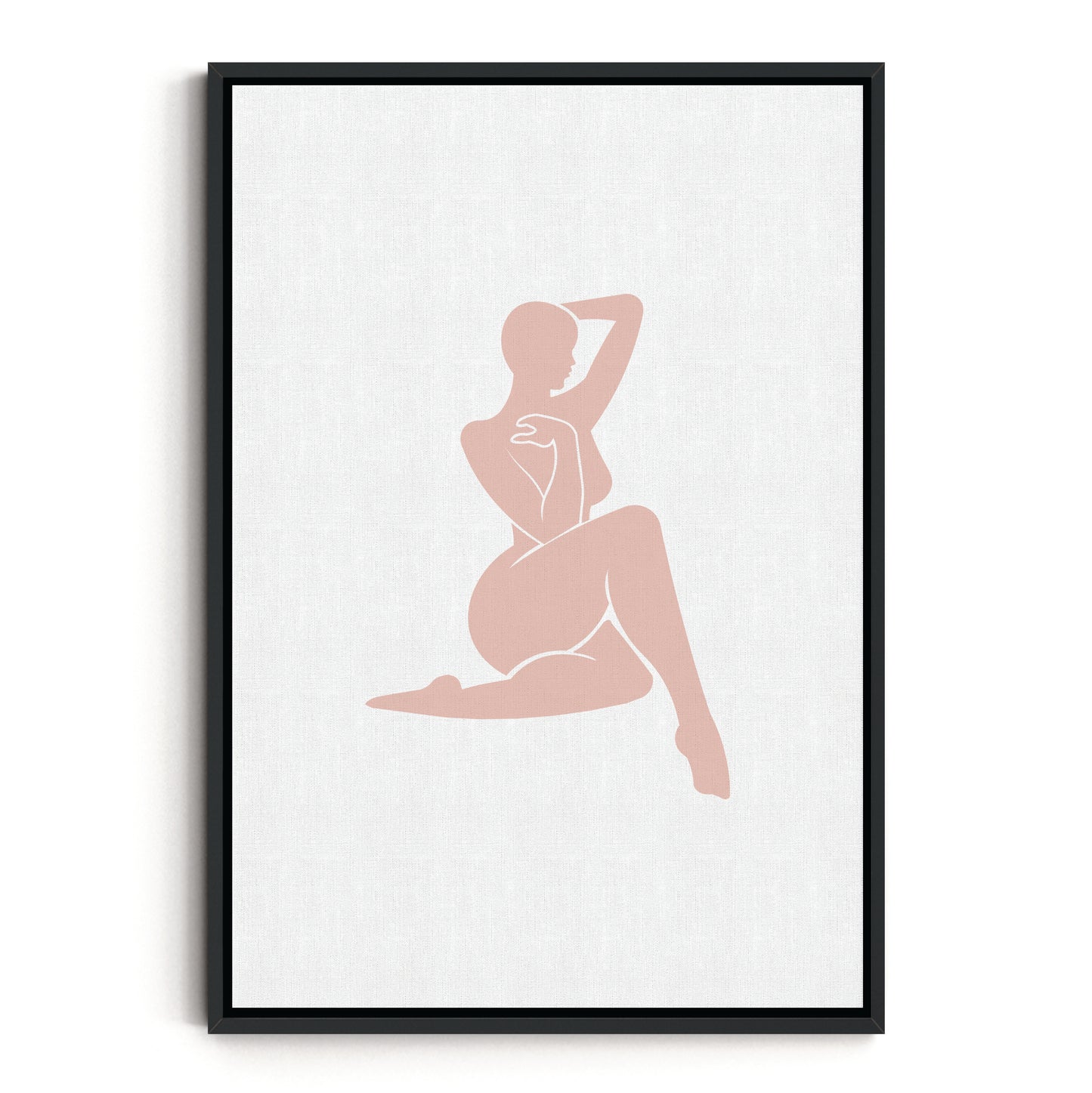 BLUSHING SILHOUETTE I CANVAS