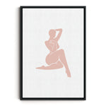 SET OF TWO - BLUSHING SILHOUETTE CANVAS