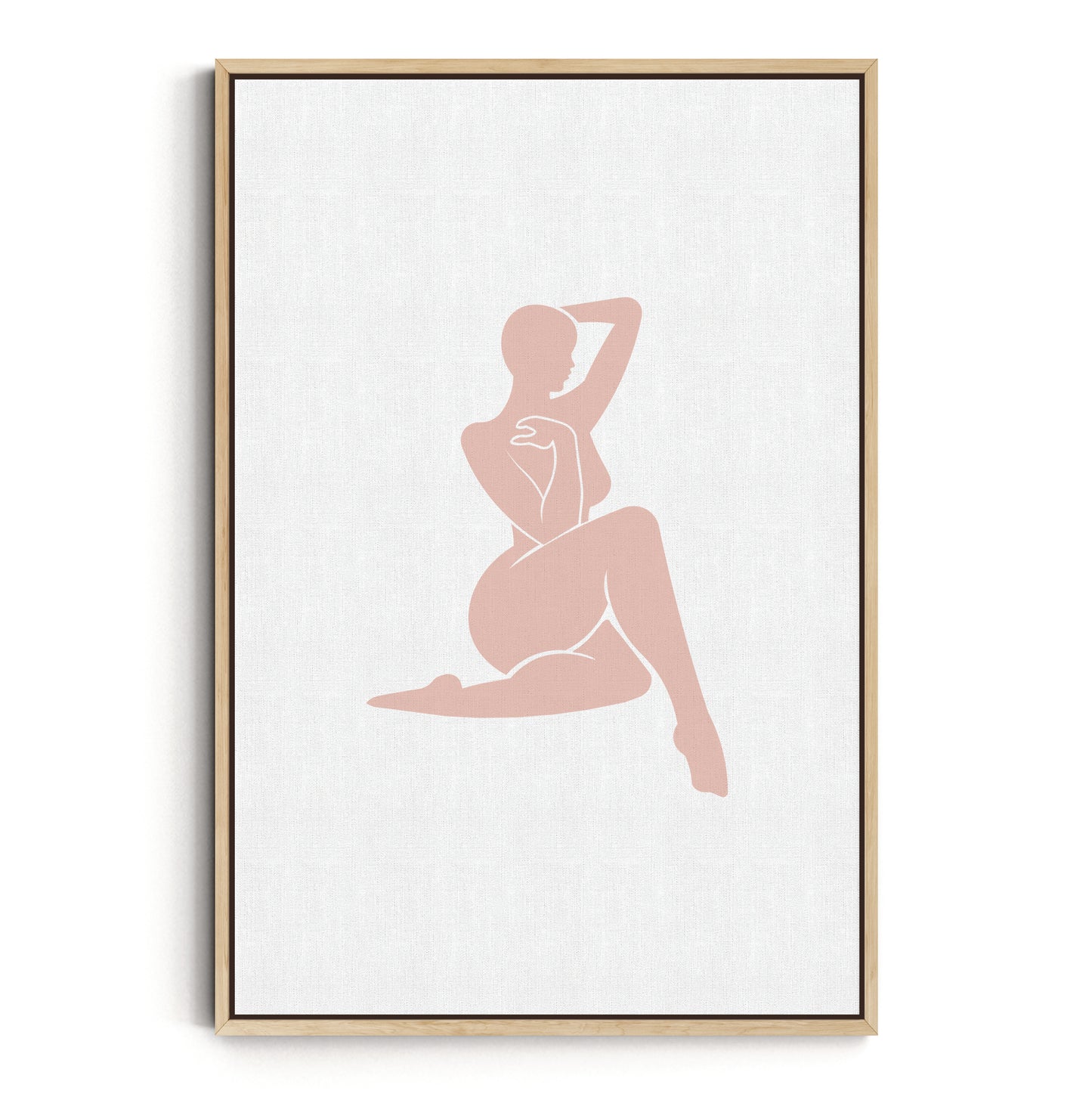 BLUSHING SILHOUETTE I CANVAS