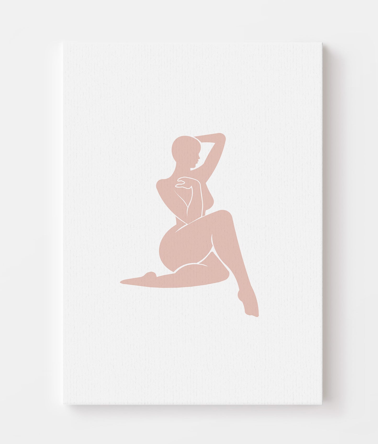 BLUSHING SILHOUETTE I CANVAS