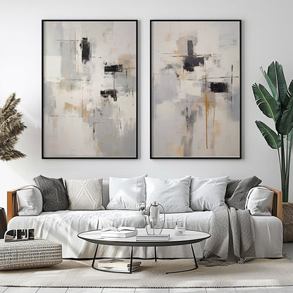 SET OF TWO - CELESTIAL DUSK CANVAS