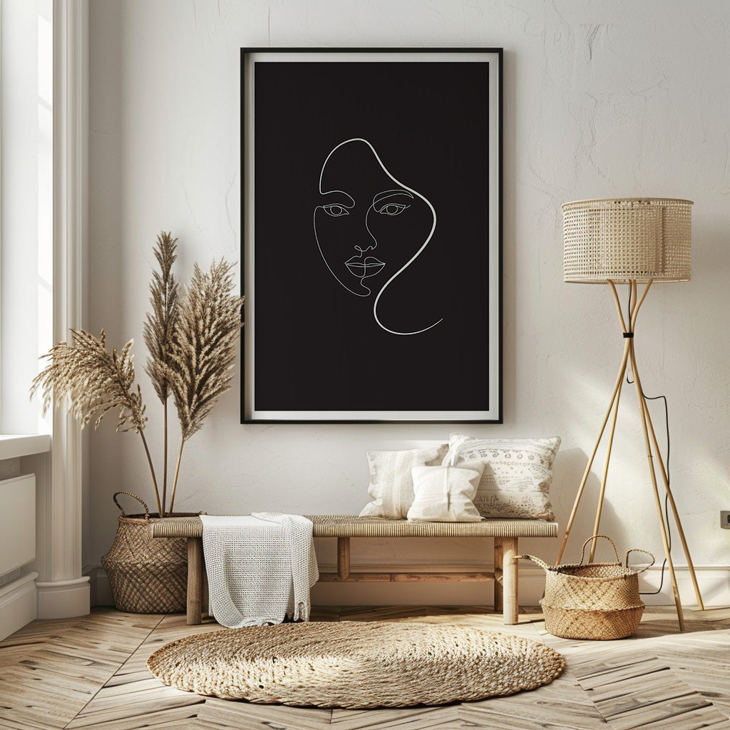 COSMOPOLITAN BLACK ART PRINT