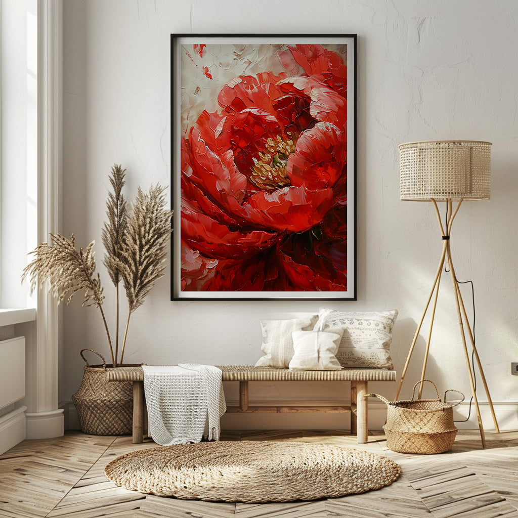 DARK PINK PEONY I ART PRINT